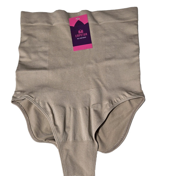 Shapermint Empetua High-Waisted Shaper Panty Lot/2 Tan Beige Black Sz M/L 54001 - Picture 6 of 8